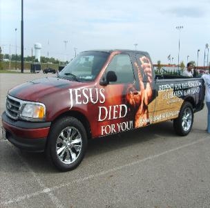 2003 Ford F 150 JESUS Custom Body Wrap