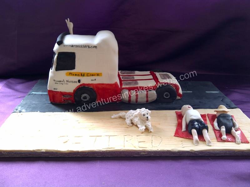 Lorry retirement Cake