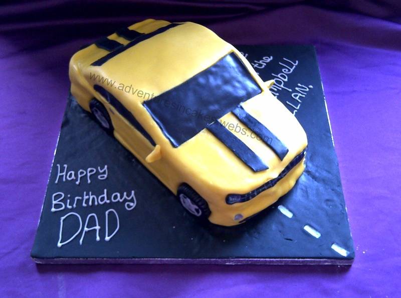 Bumble bee car Cake from Transformers
