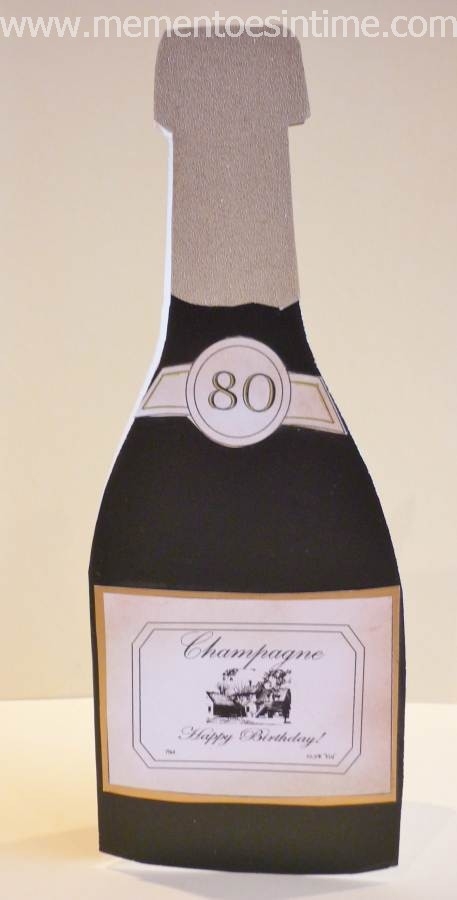 Champagne Bottle Template