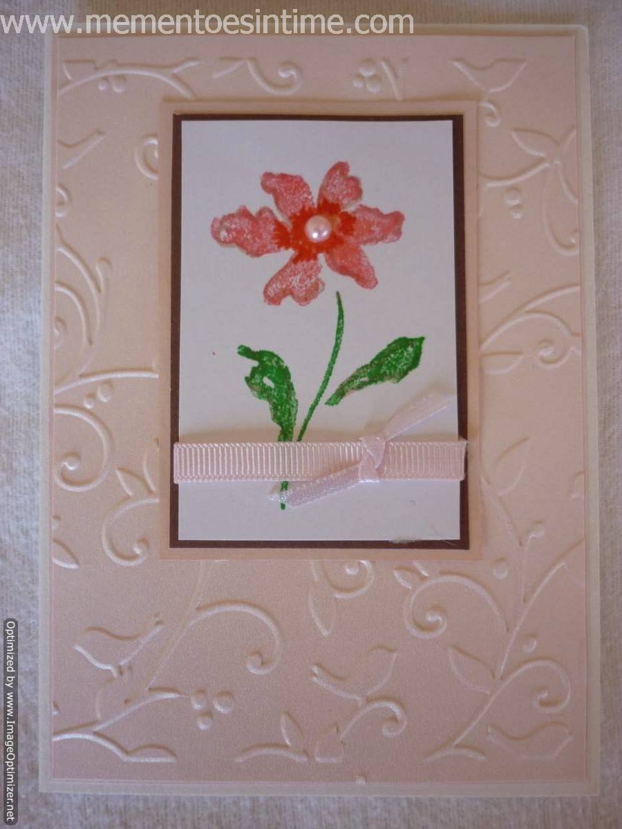 Simple Pink Flower Card