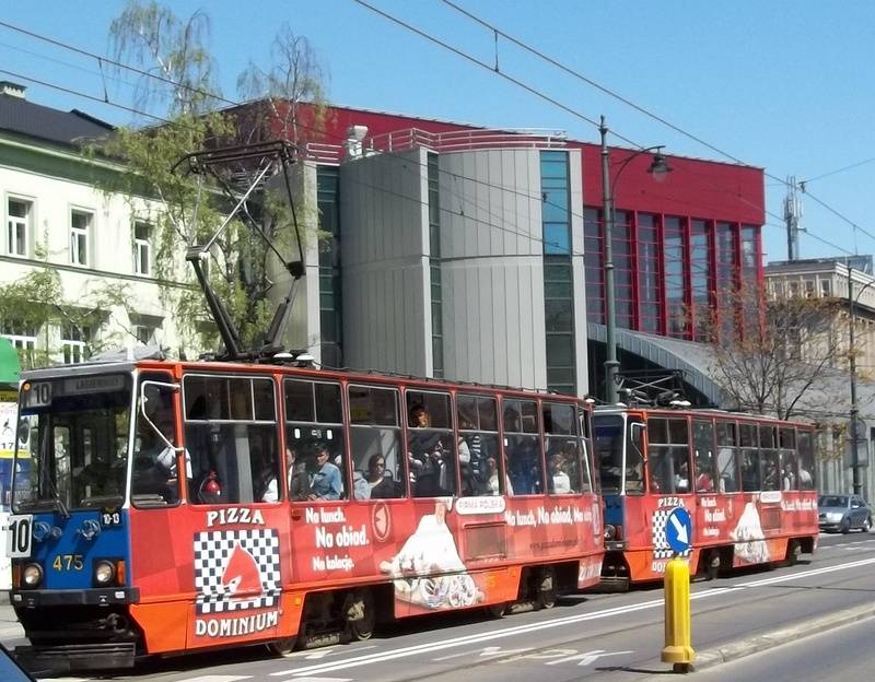 Konstal 105N trams on Lubicz