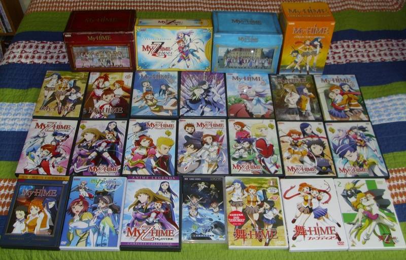 The entire Mai-HiME/Otome DVD collection