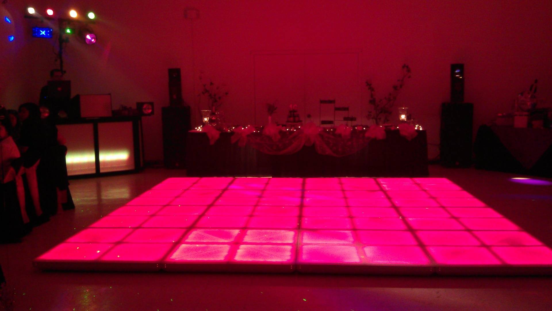 13 BY 13 LED DANCE FLOOR WITH SMALL SYSTEM