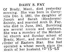 Fay, Daisy Snively 1955
