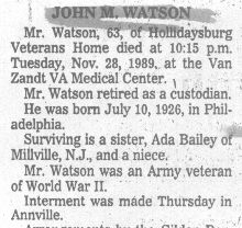 Watson, John 1989