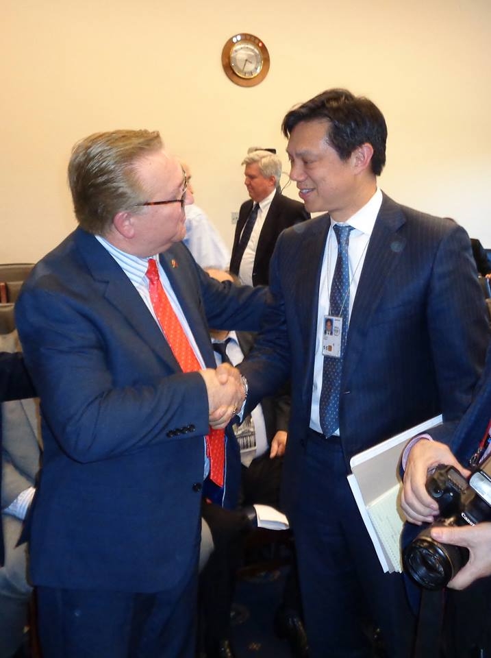 US Deputy Assistant Secretary Hoyt Yee and Mustafa Xhepa