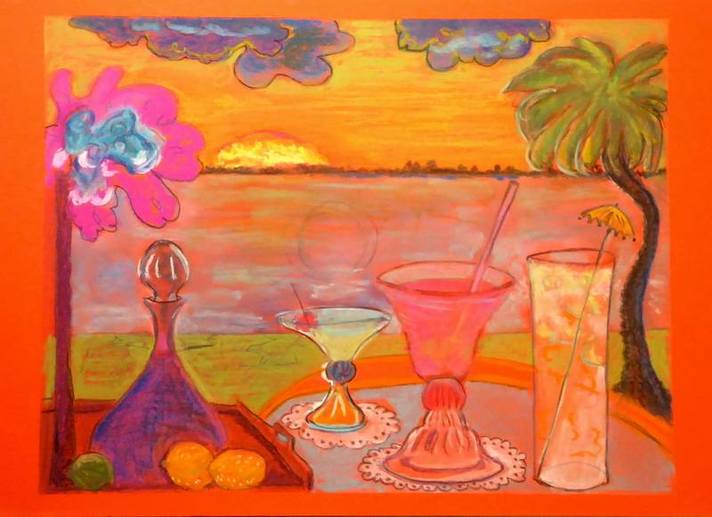 Cocktails at Sunset