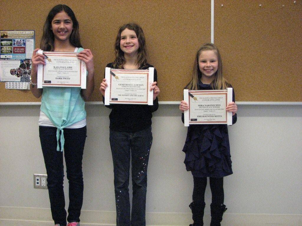 Grade 4,5 Winners April, 2013