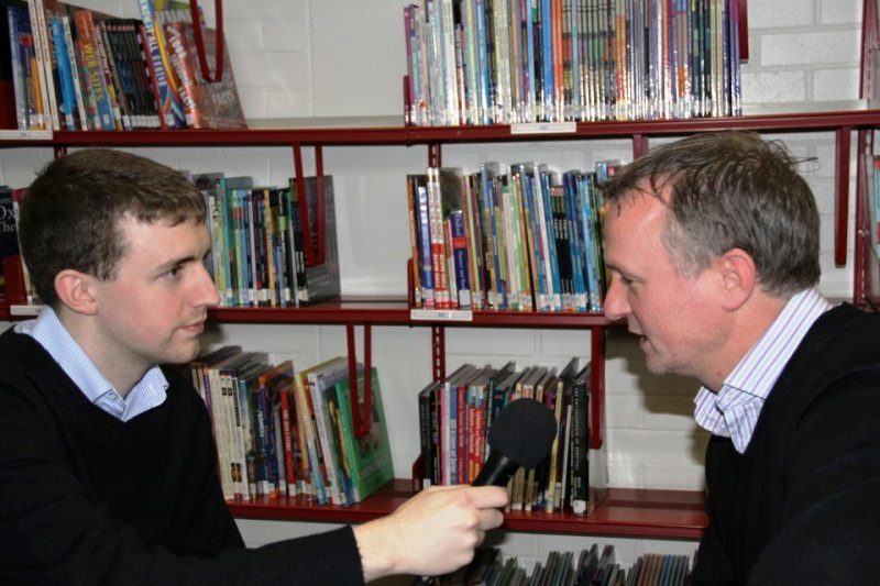 Interviewing NI manager Michael O'Neill