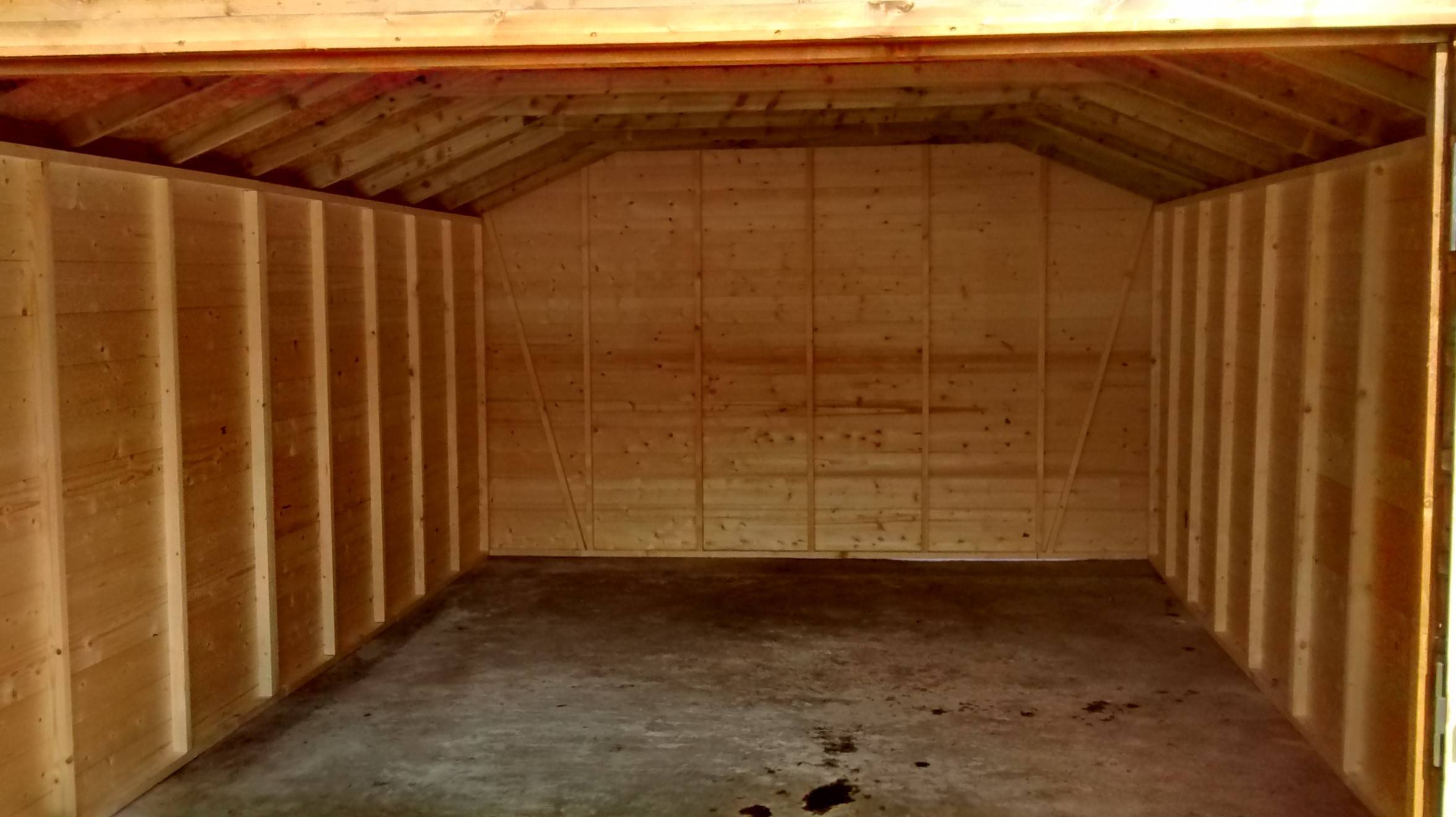 Bespoke wooden garage