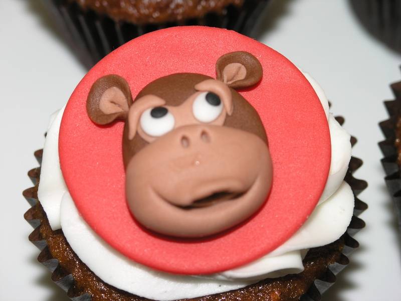Monkey Cupcake Topper