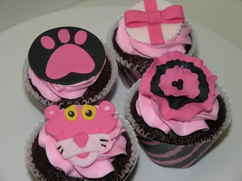Pink Panther Cupcakes