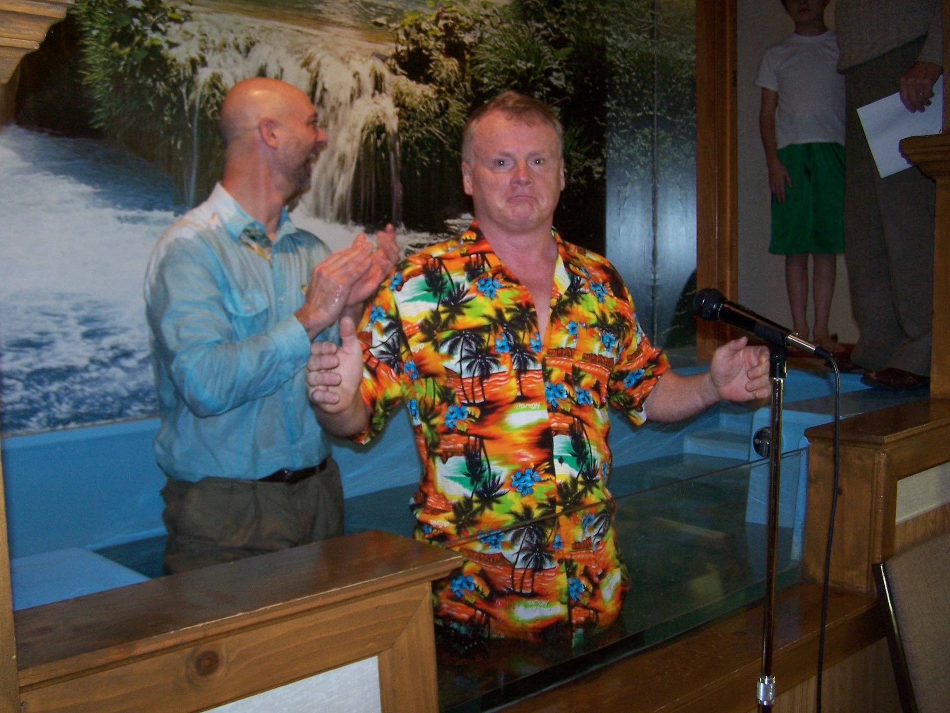 11/22/15 Bob Scharf celebrating his life in Christ and baptism