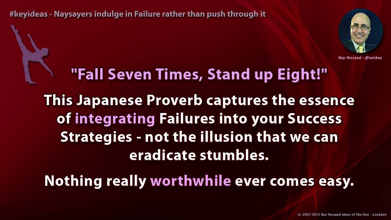 Naysayers indulge in Failure rather than push through it