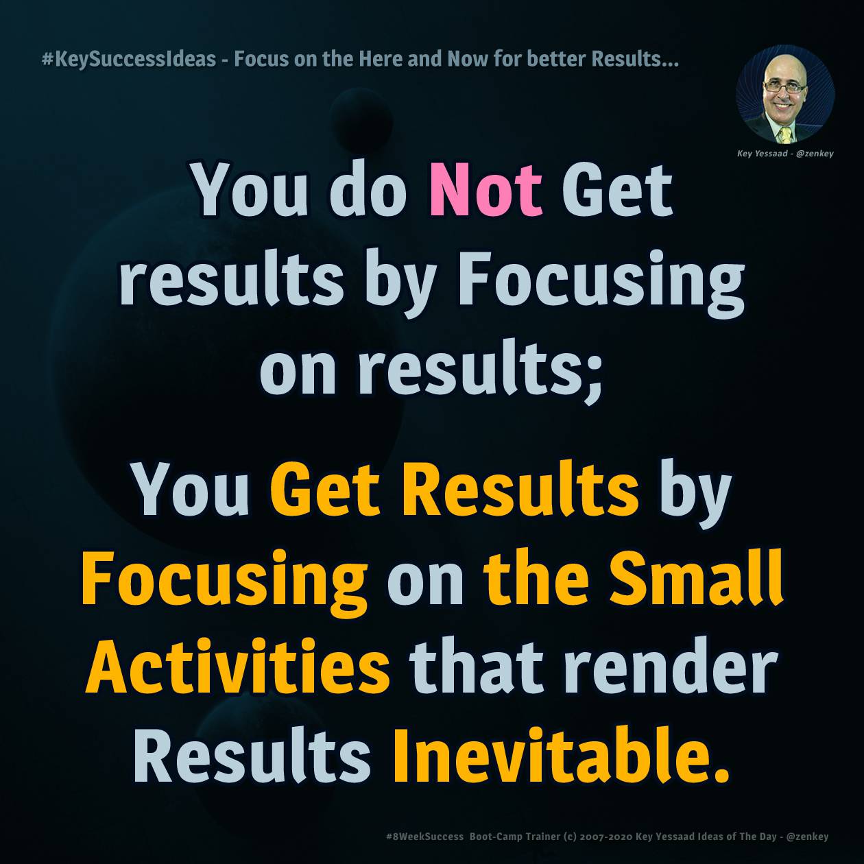 Focus on the Here and Now for better Results... - #KeySuccessIdeas