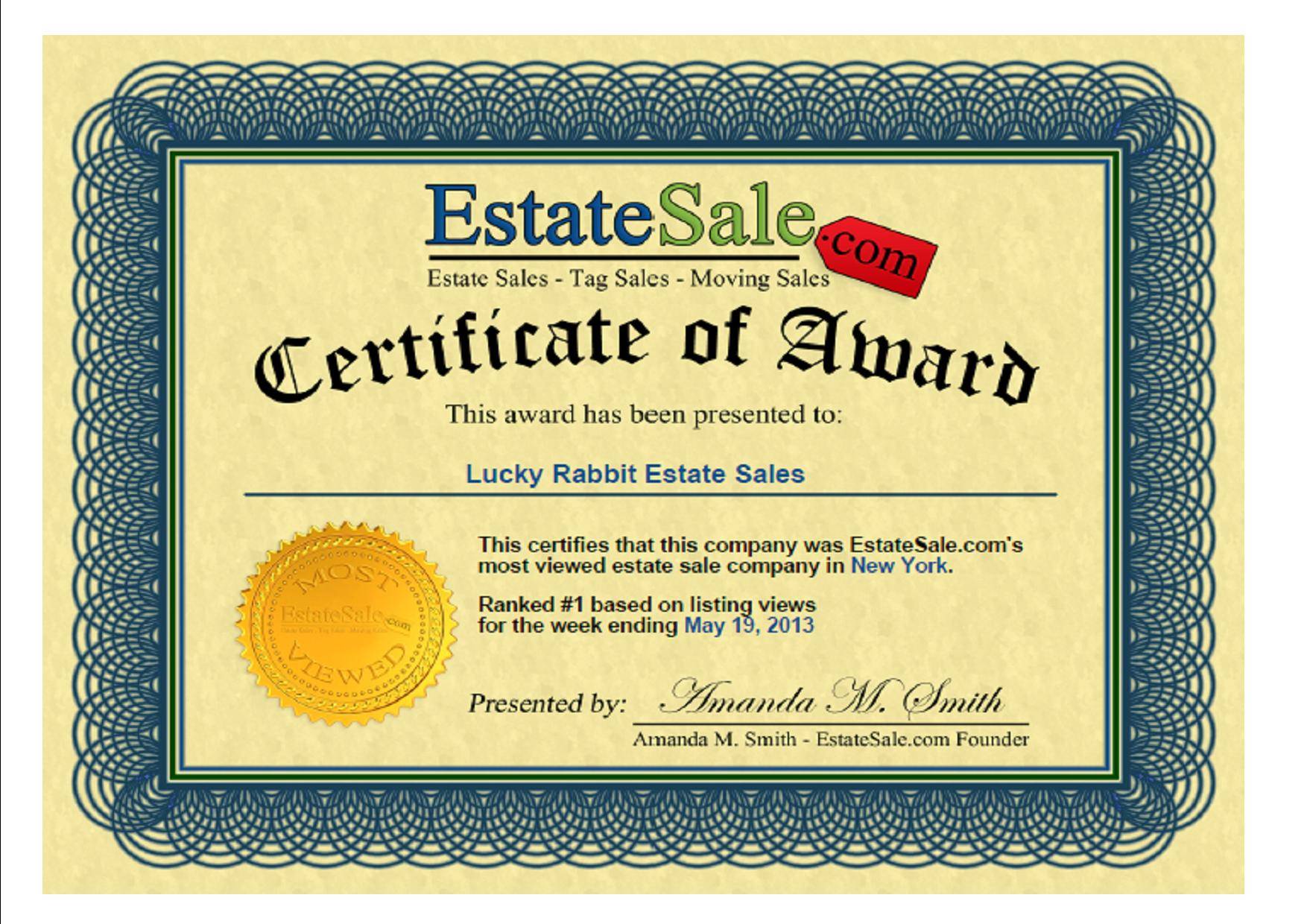 #1 Viewed Estate Sale Company in New York City