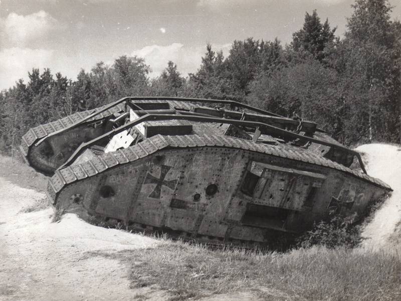 German Tank at Rhiems