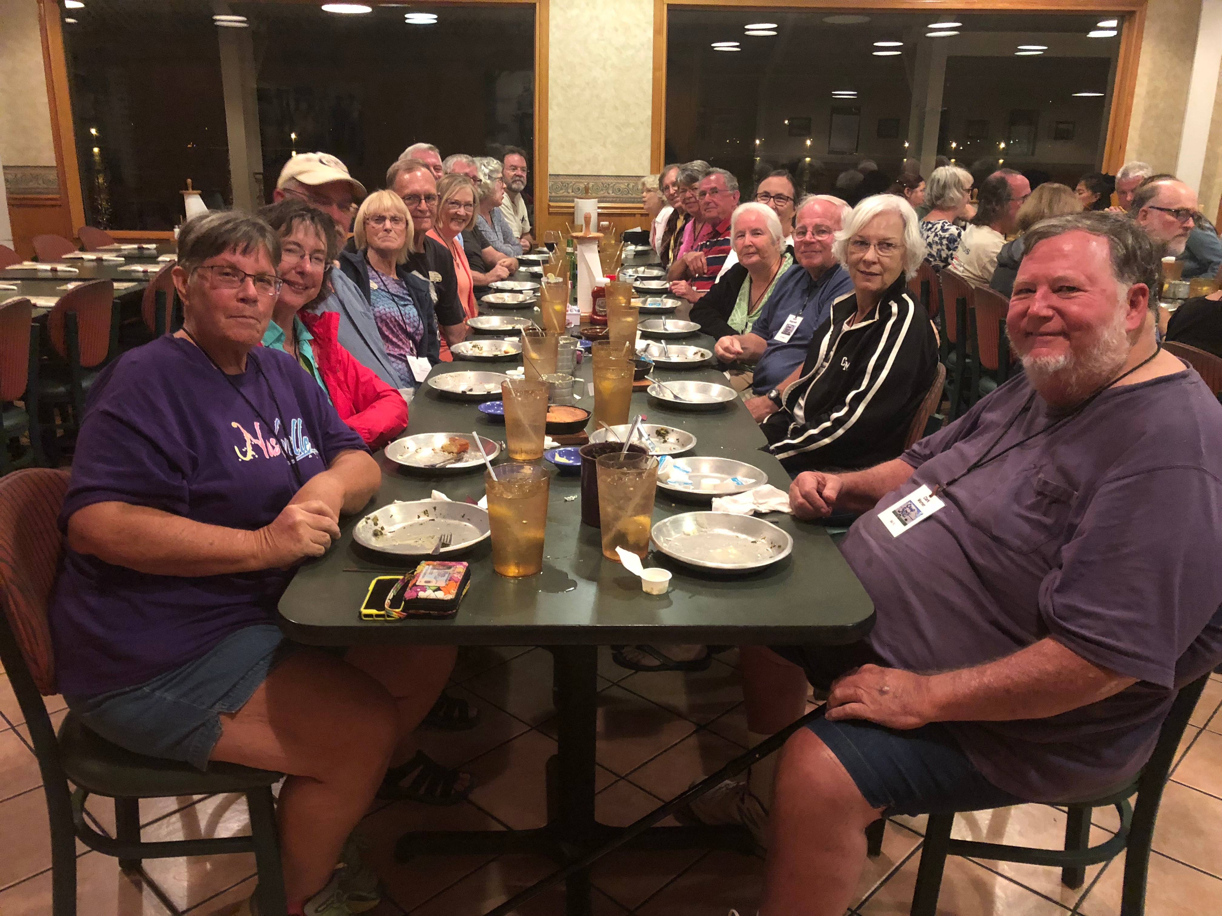 Group Diner at Camp Snoozy 2018