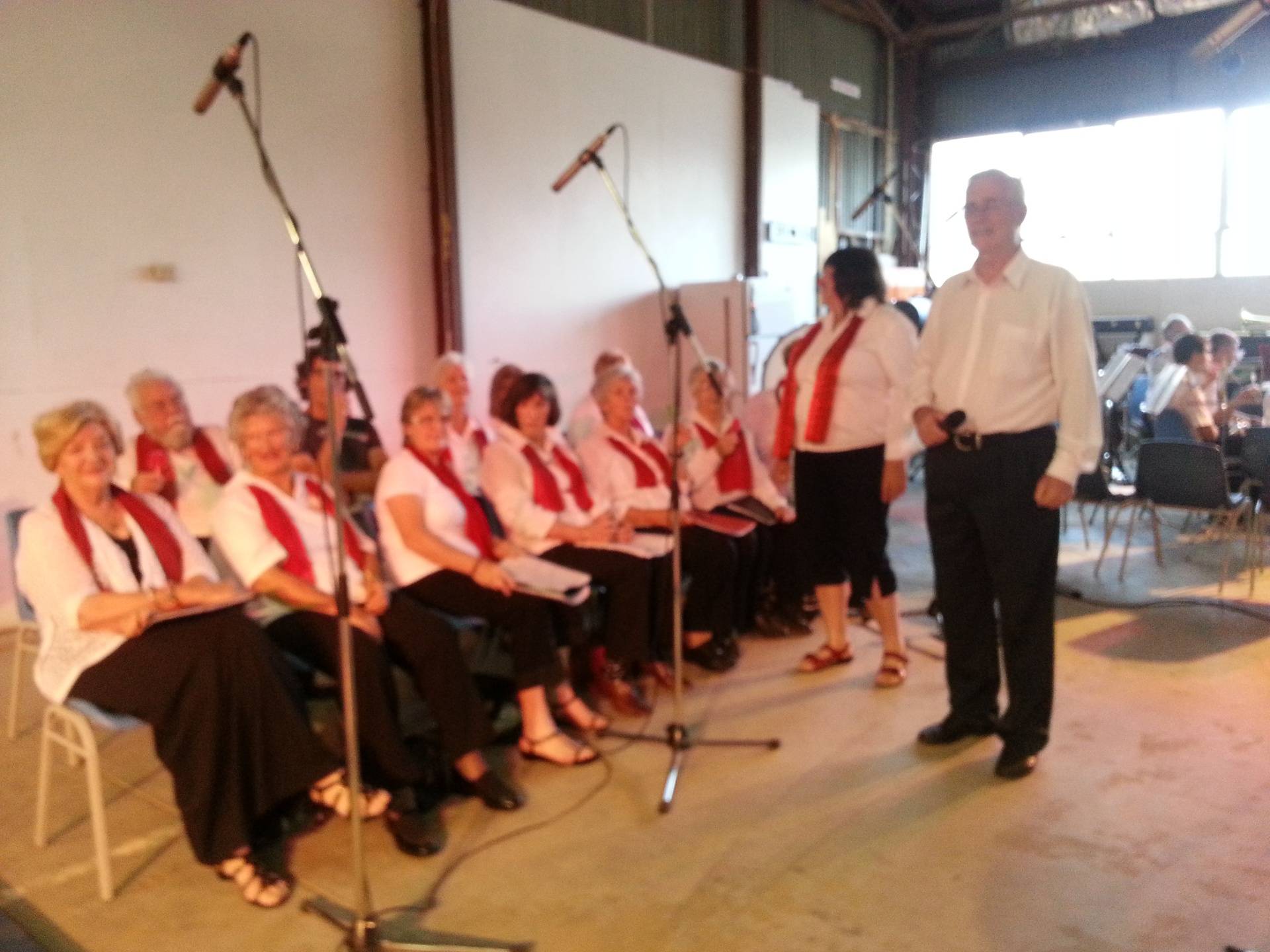 Whittlesea Township Choir leading the Community in song